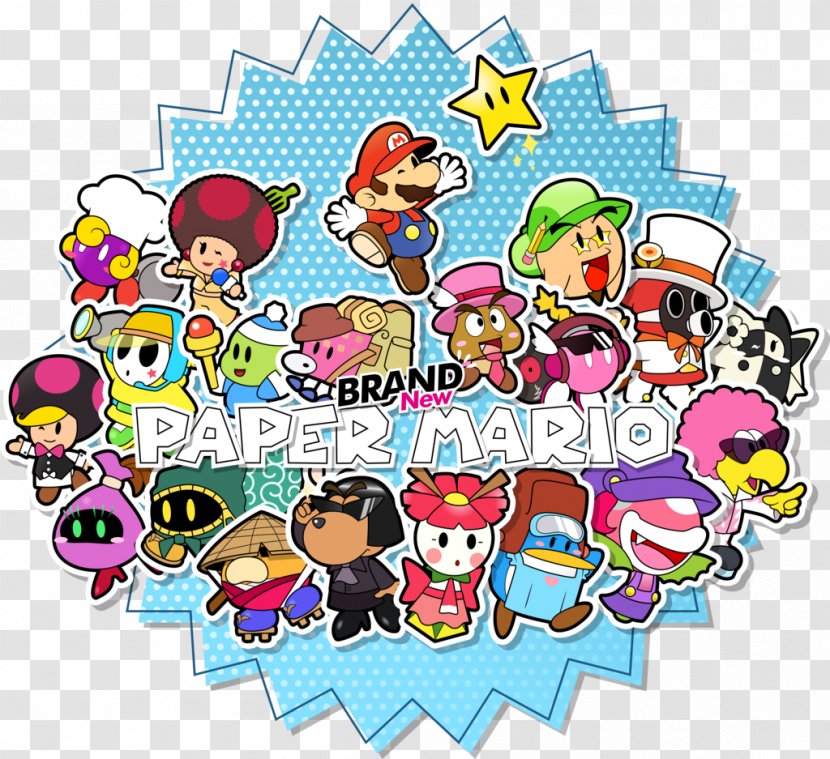 New Super Mario Bros Paper Bros. - PAPER BRAND Transparent PNG