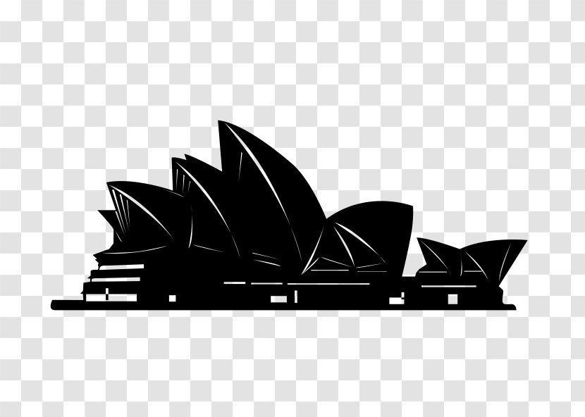 Sydney Opera House Silhouette - Black Transparent PNG