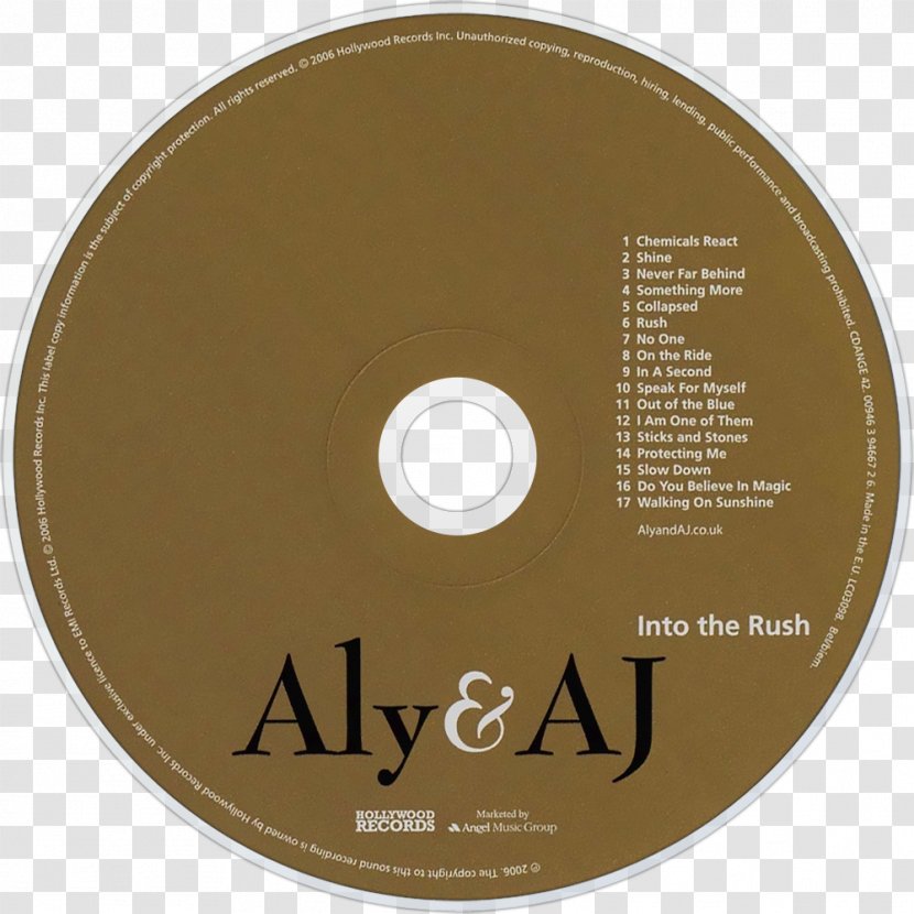 Compact Disc Aly & AJ - Aj - Spong Transparent PNG
