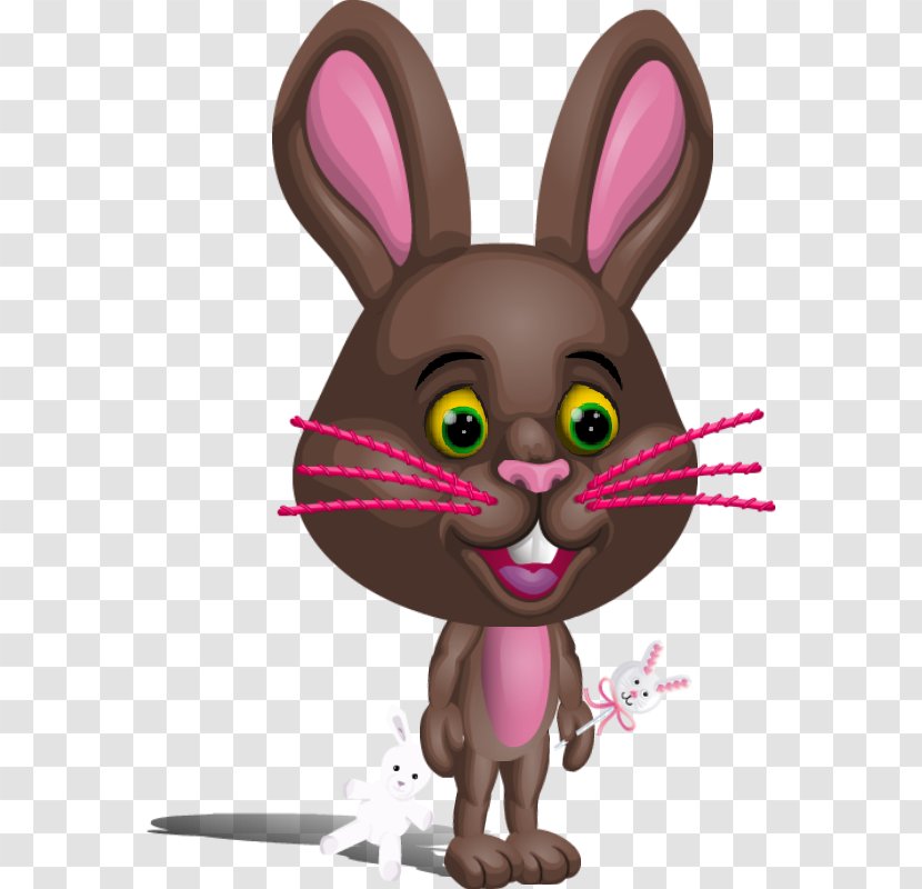 Domestic Rabbit Easter Bunny Hare Whiskers - Pink M Transparent PNG