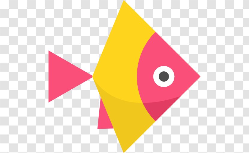 鱼 - Magenta - Triangle Transparent PNG
