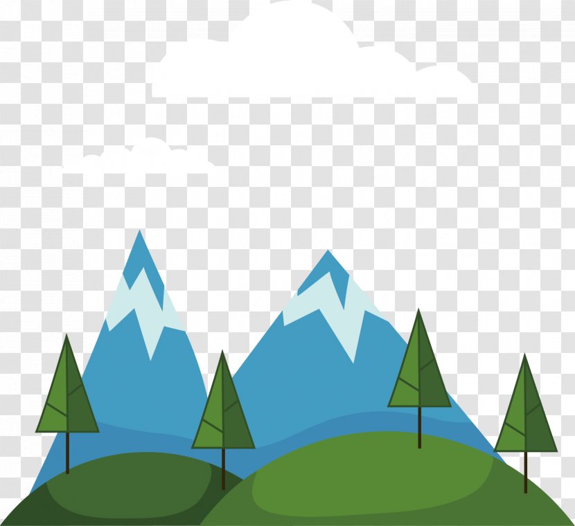 Euclidean Vector - Grass - Forest Mountain Transparent PNG