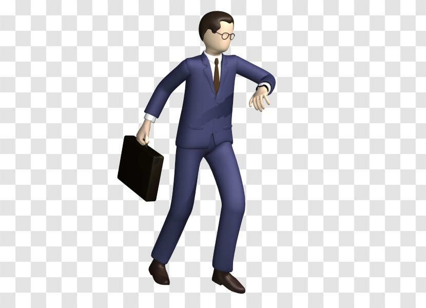 Businessperson Cartoon Animation YouTube TurboSquid - Hurry Transparent PNG
