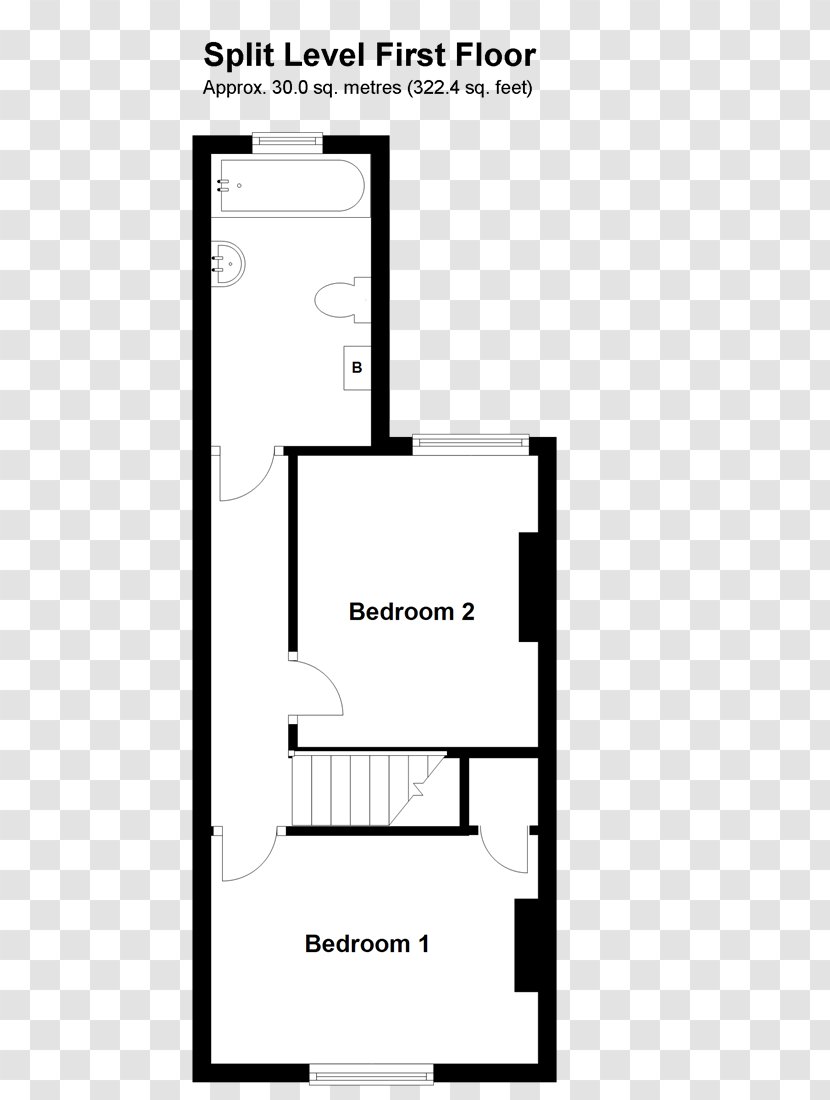 Floor Plan Broadstone Terraced House Bedroom - Area Building Transparent PNG