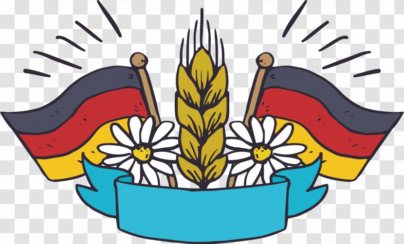 Flag Of Germany - German Flag, Wheat Spike, Poster Transparent PNG