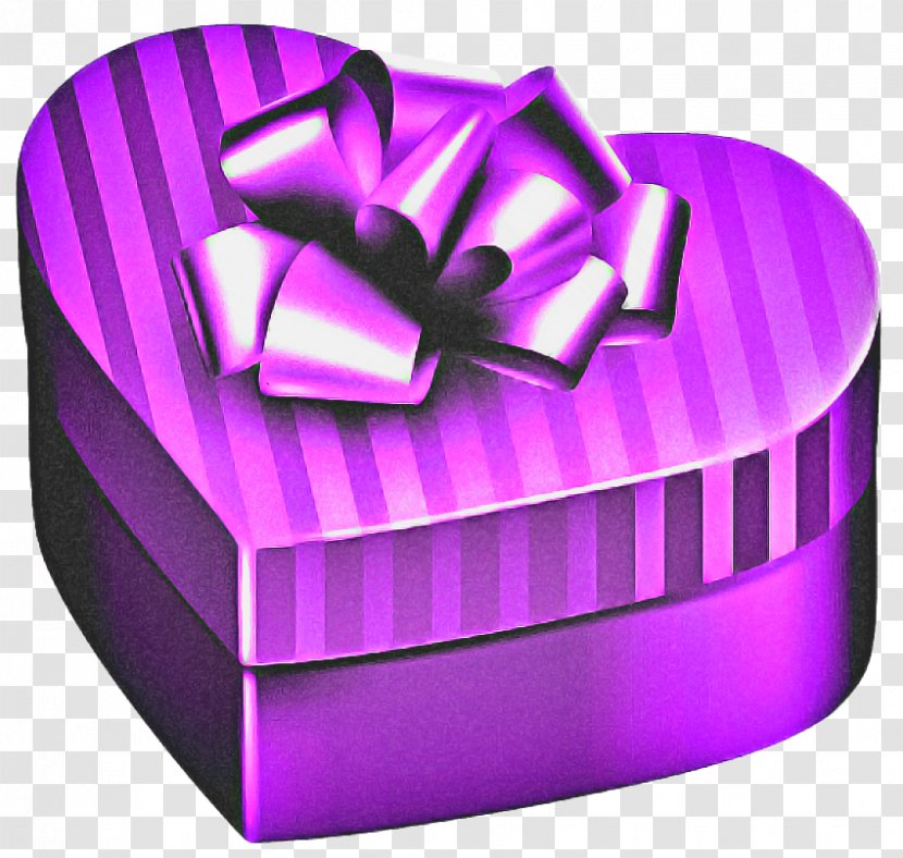 Heart Background Ribbon - Purple Transparent PNG
