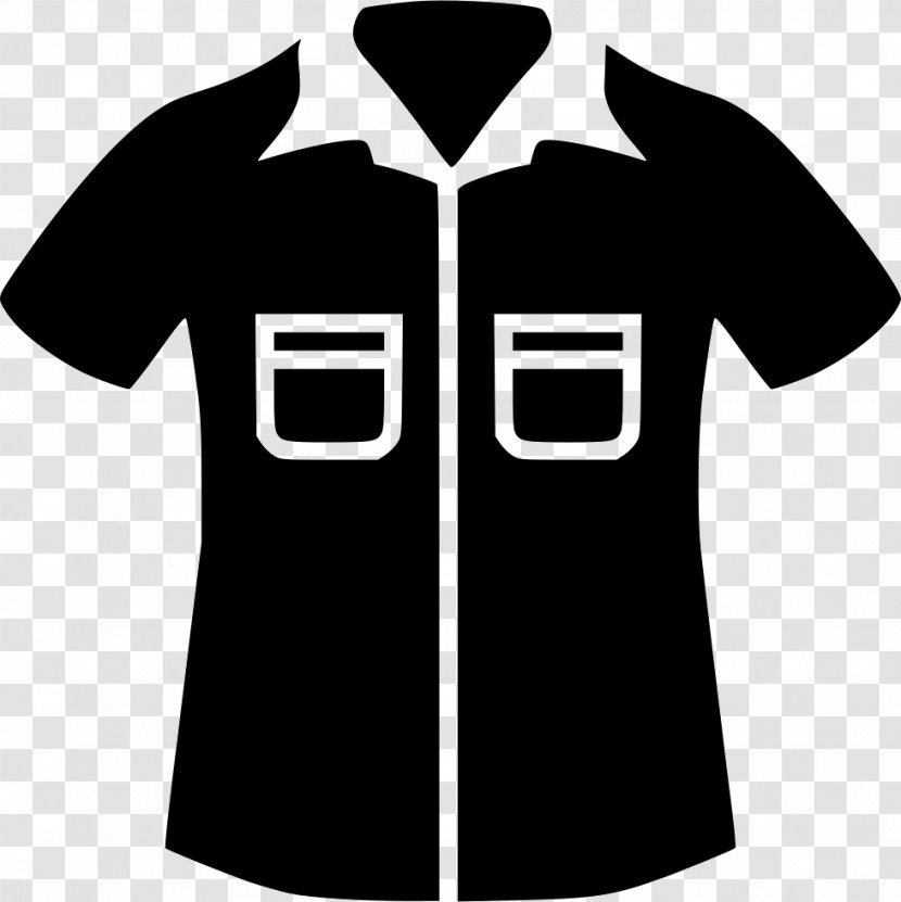 T-shirt Clothing - Black And White Transparent PNG