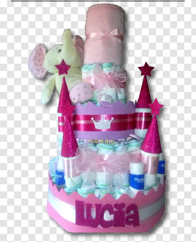 Diaper Cake Tart Baby Shower Infant - Castle - Grand Ma Transparent PNG