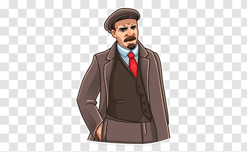 Vladimir Lenin Telegram Soviet Union Revolutionary Sticker - Outerwear Transparent PNG