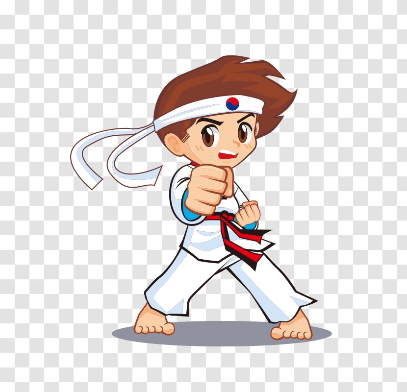 Taekwondo For Kids Animated Cartoon Martial Arts - Frame - Kickboxing Transparent PNG