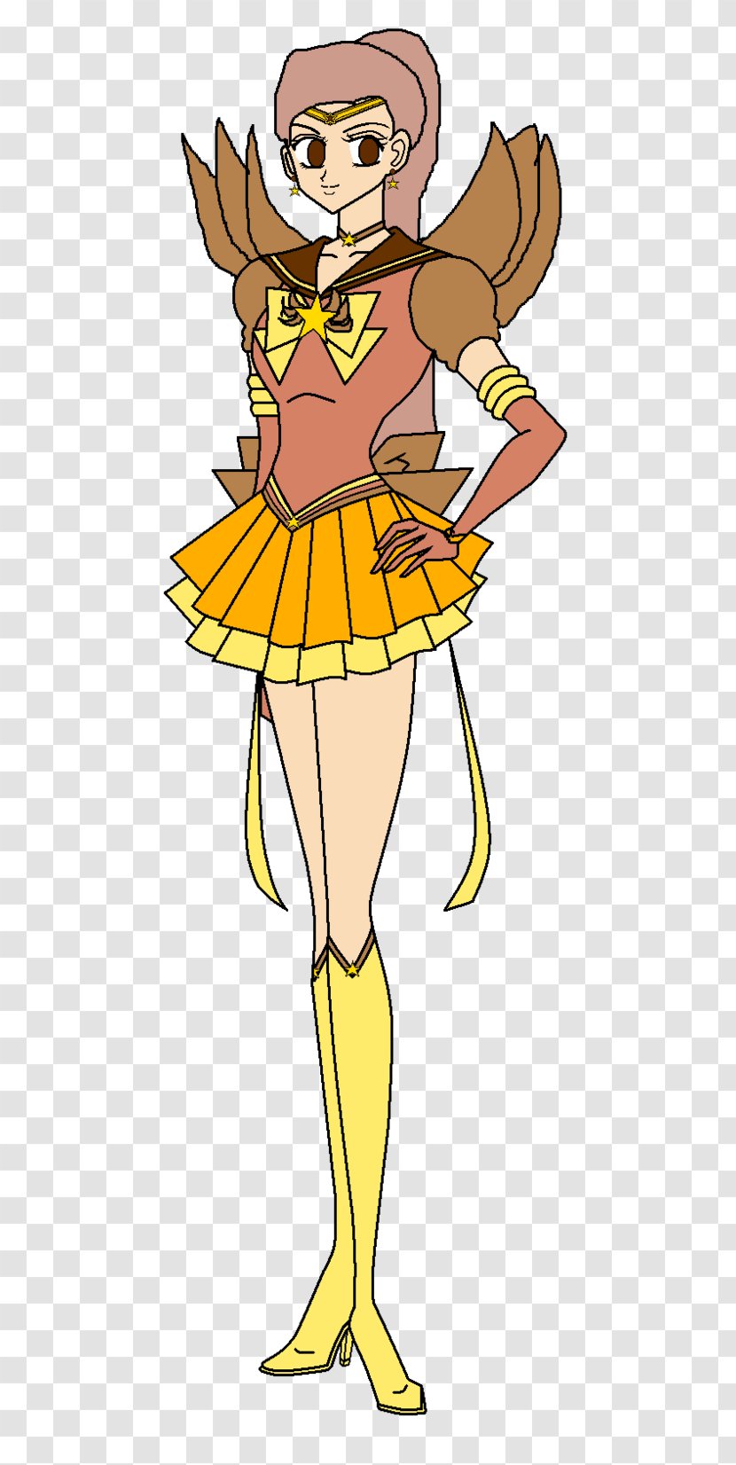 Clothing Beak Cartoon Clip Art - Character - Artemis Sailor Moon Transparent PNG