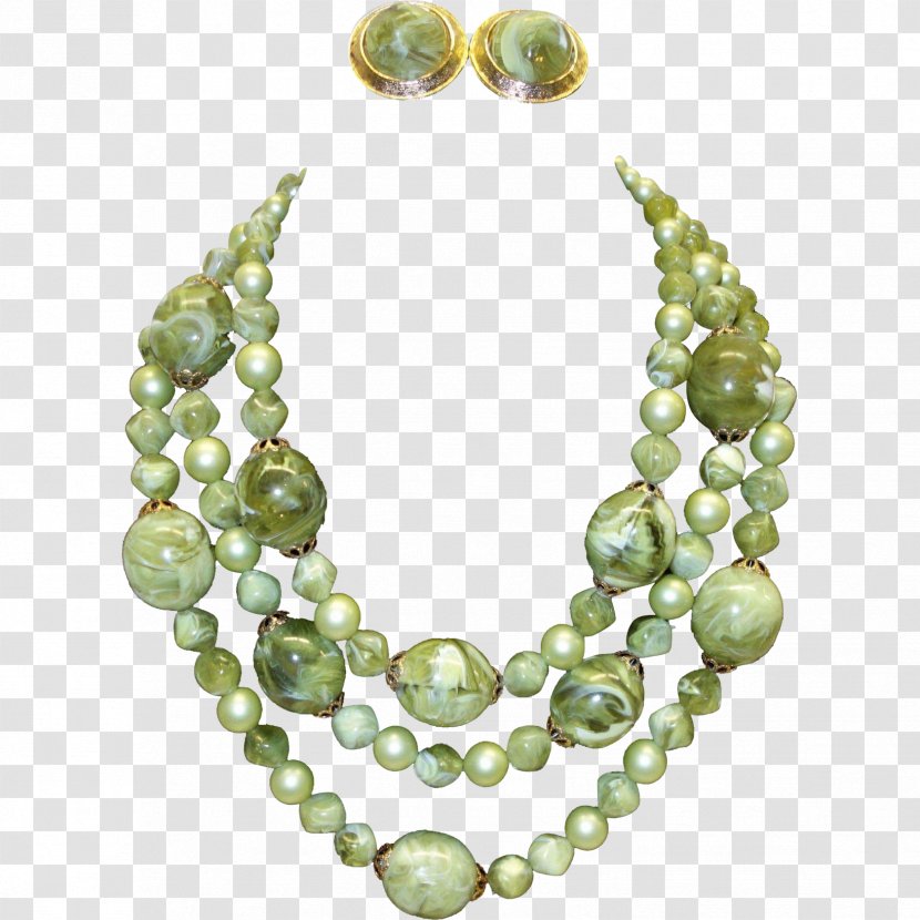 Pearl Bead Necklace Jade Transparent PNG