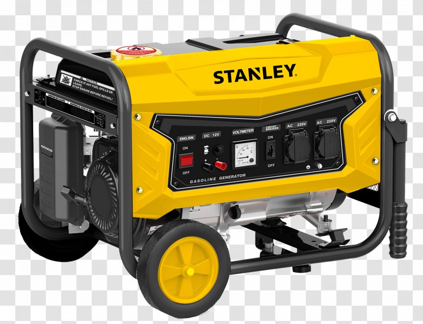 Electric Generator Stanley Black & Decker Hand Tools Engine-generator - Yellow - Dewalt Transparent PNG