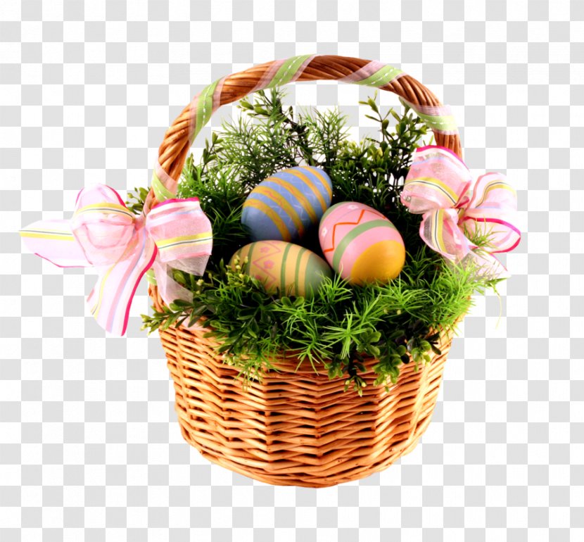 Easter Bunny Basket Egg - Decorating - Typographic Transparent PNG
