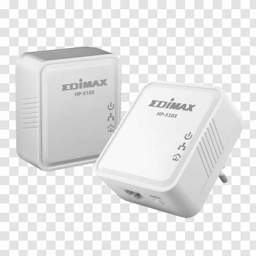 Adapter Hewlett-Packard Wireless Access Points Power-line Communication Edimax HP-5103K - Hardware - Electrical Network Transparent PNG