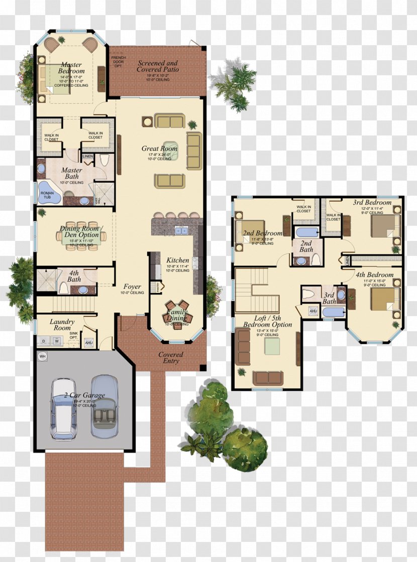 Floor Plan House G. L. Homes Of Florida Corporation Apartment Transparent PNG