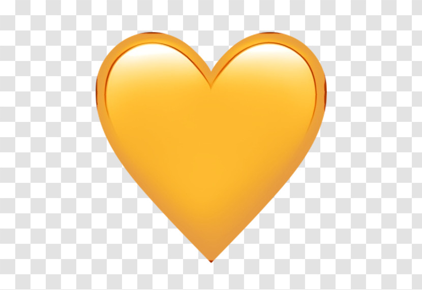 Yellow Heart M-095 Transparent PNG