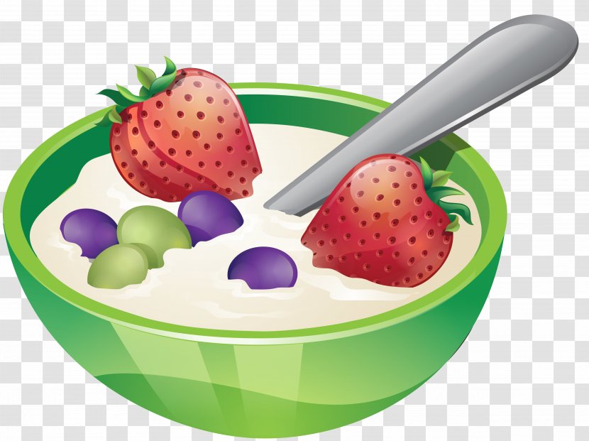 Porridge Kasha Milk Breakfast Cream - Strawberry Transparent PNG