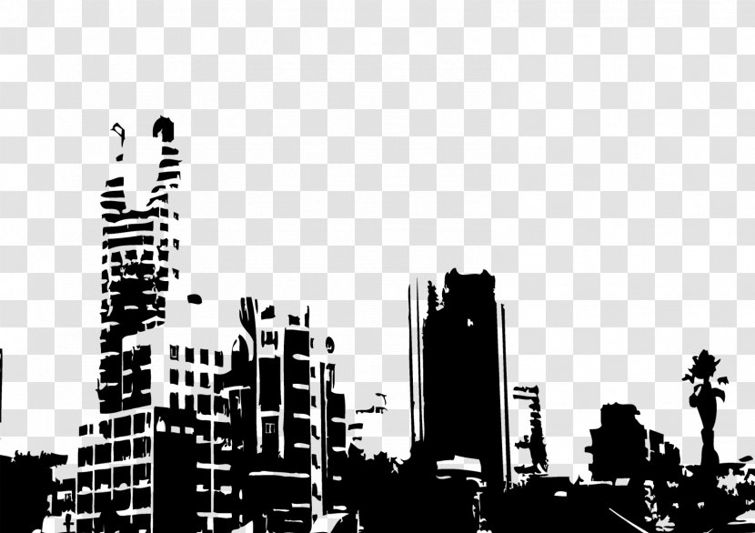 New York City Television Show Fearless - Cityscape - Monochrome Transparent PNG