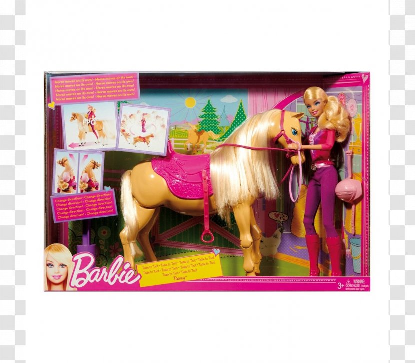 Barbie Doll Toy Mattel Horse - Pink Transparent PNG