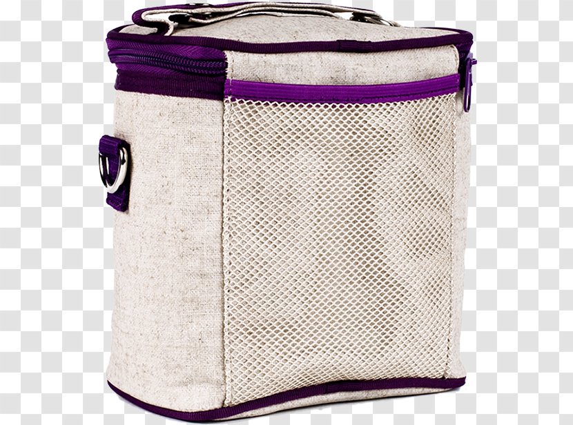 Thermal Bag Cooler Textile Lunch - Jute - Purple Dandelion Transparent PNG
