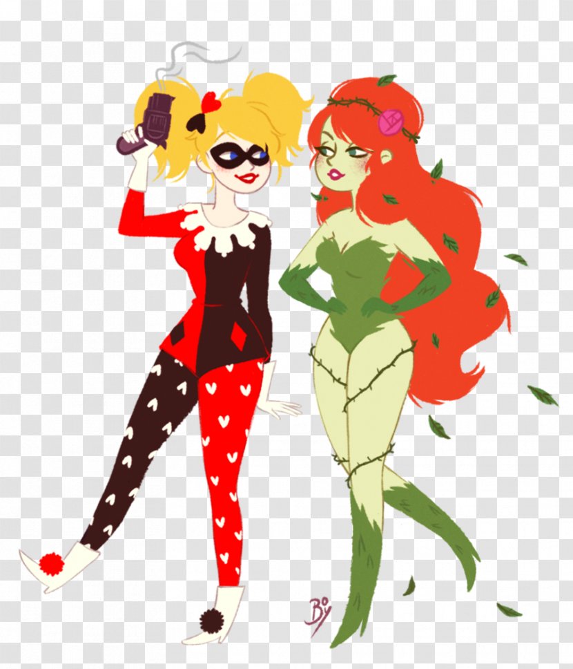 Harley Quinn Poison Ivy Batman Catwoman Art Transparent PNG