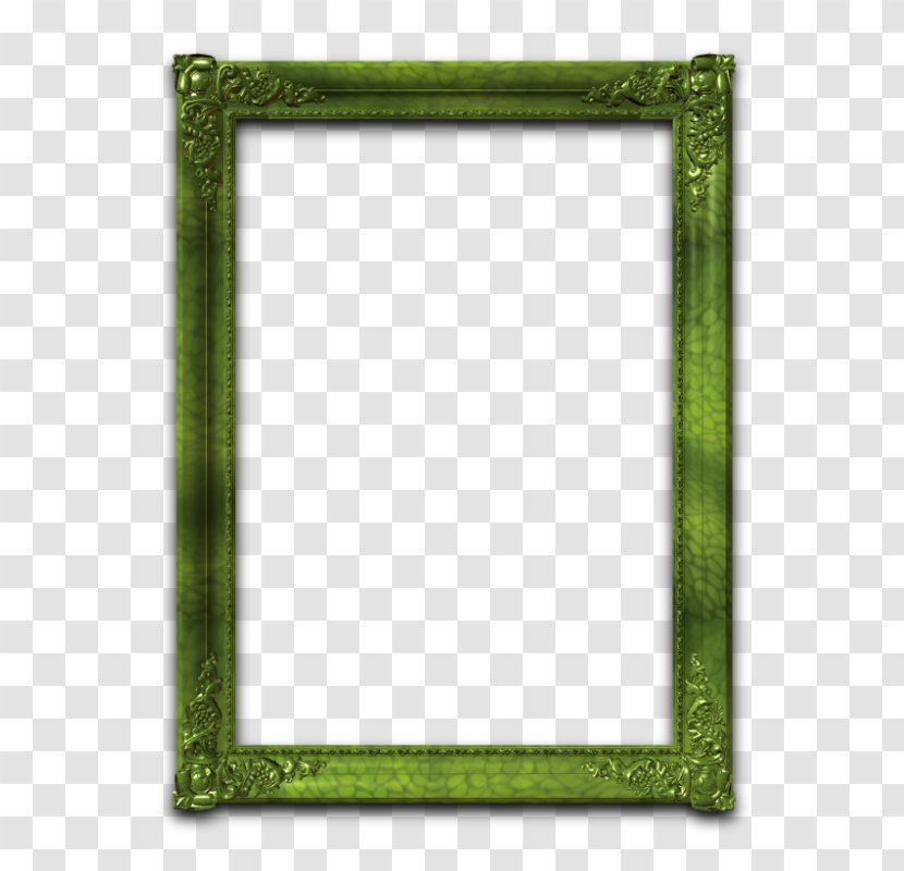 Picture Frames Rectangle - Green Transparent PNG