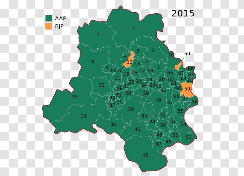Delhi Legislative Assembly Election, 2015 2013 New Map Transparent PNG
