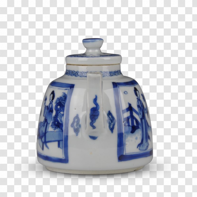 Blue And White Pottery Ceramic Vase Tennessee - Teapot Transparent PNG