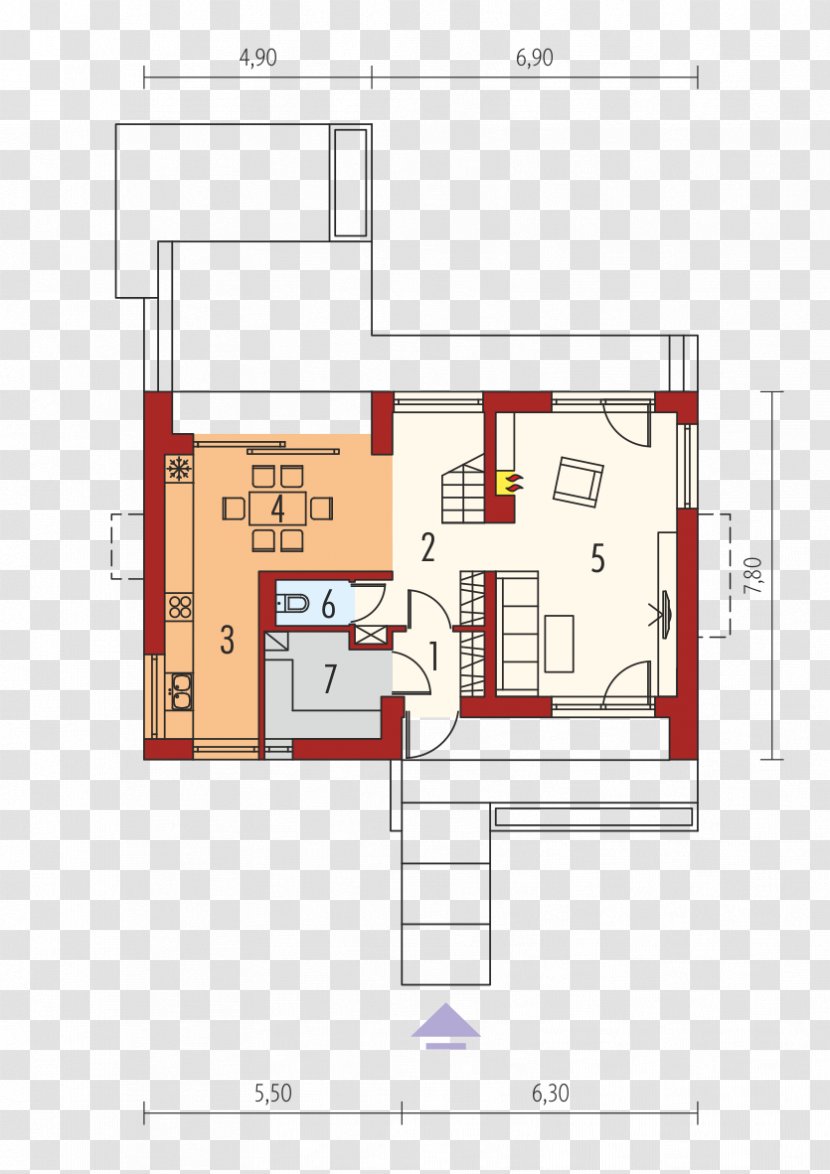 House Living Room Square Meter Floor Plan Transparent PNG