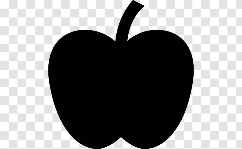 Silhouette Apple - Cdr Transparent PNG