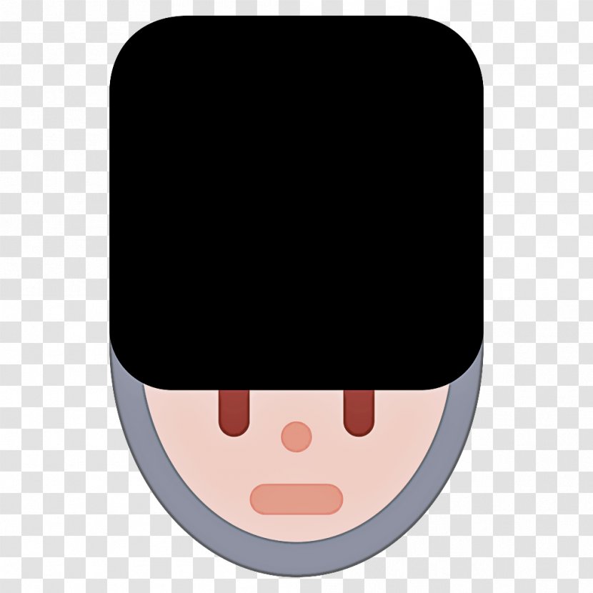 Emoji Hair - Cartoon - Black Material Property Transparent PNG