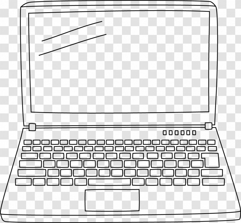 Laptop Blog Black And White Clip Art - Part Transparent PNG