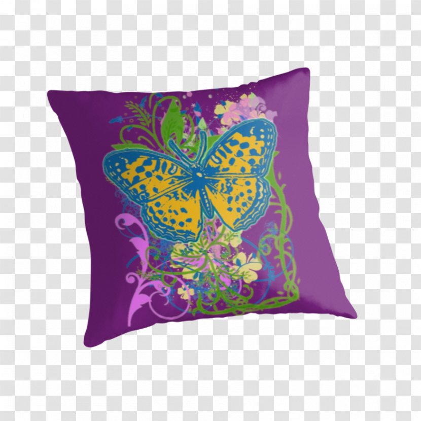 Throw Pillows Cushion Visual Arts Watercolor Painting - Art - Butterfly Aestheticism Transparent PNG