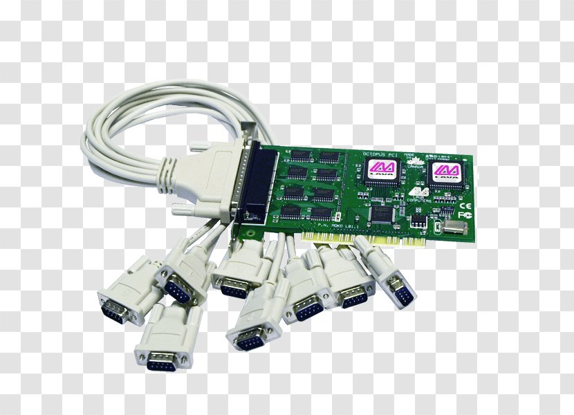 Graphics Cards & Video Adapters Serial Port Conventional PCI RS-232 Express - Desktop Computers Transparent PNG