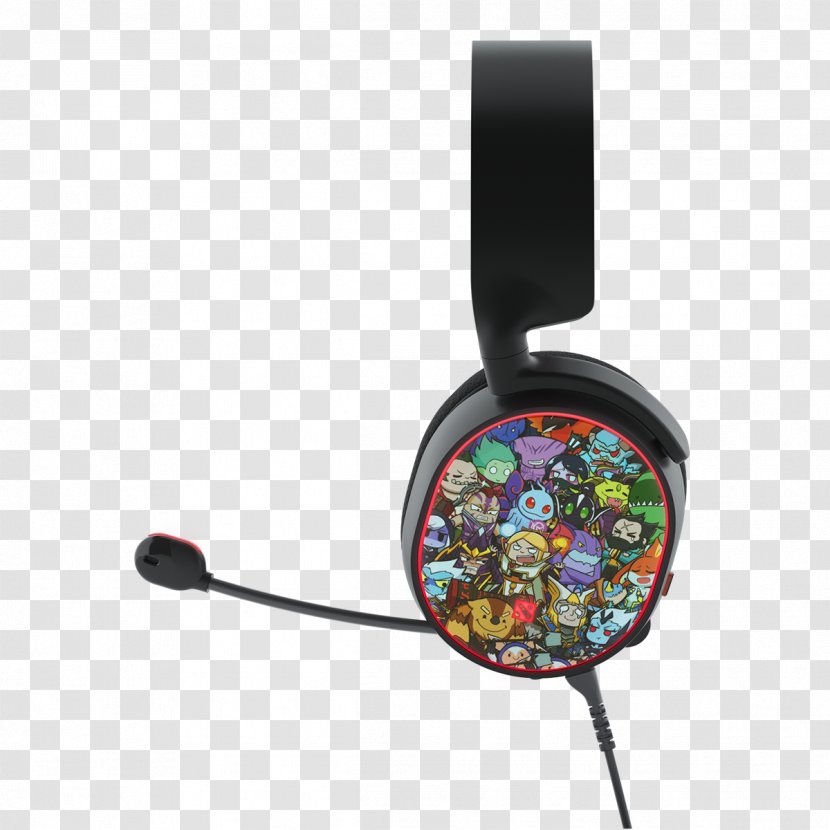Dota 2 Microphone SteelSeries Headphones PlayStation 4 - Electronic Device Transparent PNG