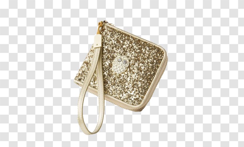 Coin Purse Handbag Wallet - Gold - Ms. Sequin Transparent PNG