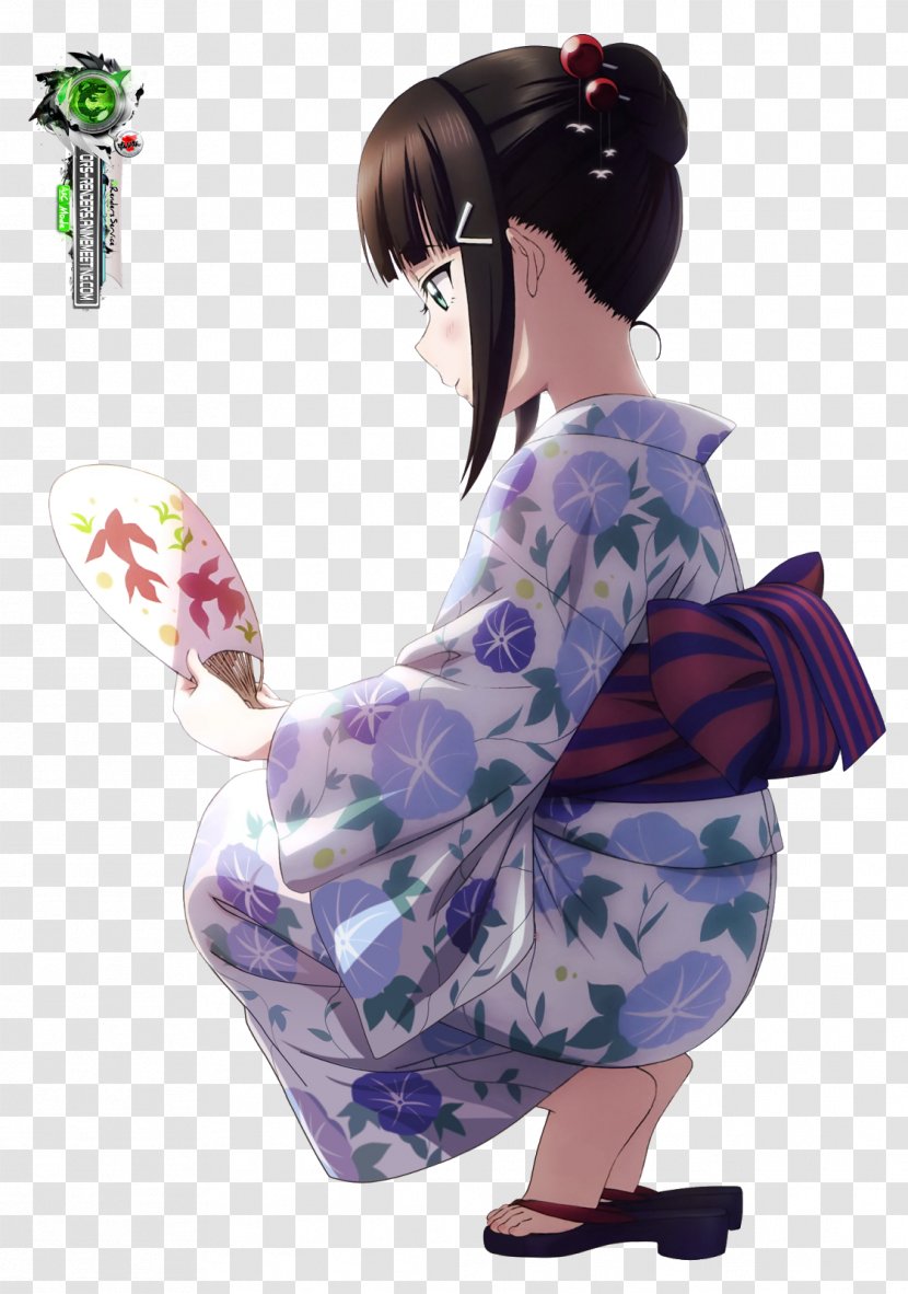 Geisha Costume Purple Transparent PNG