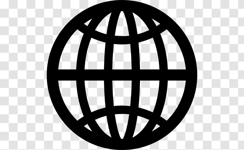 Earth World Symbol - Monochrome Transparent PNG