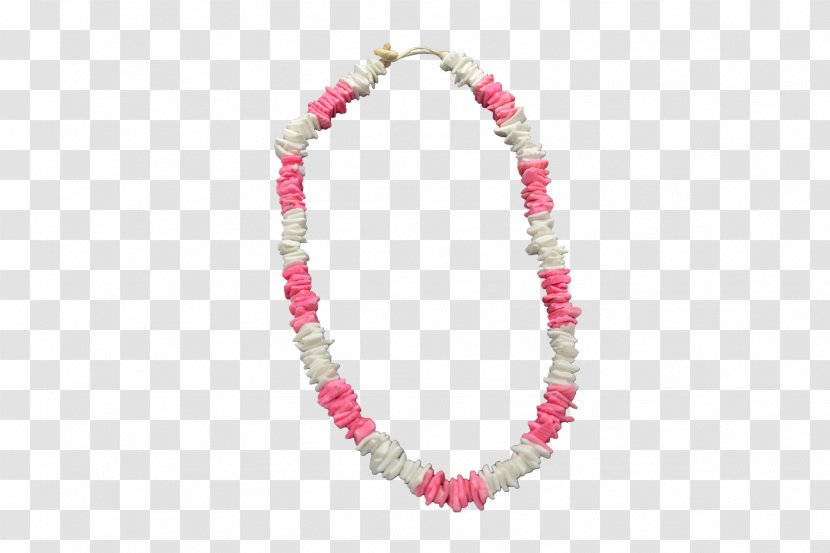 Pink & White Chip Necklace Bead Bracelet Gemstone - Body Jewellery Transparent PNG