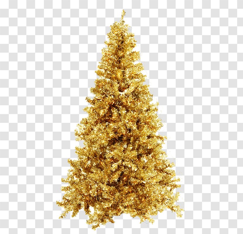 Christmas Tree - Gold - Golden Transparent PNG
