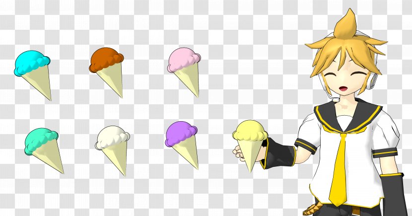Ice Cream Cones Food Art - Watercolor Transparent PNG