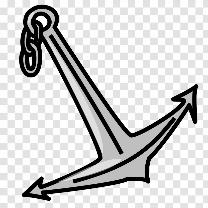 Anchor Clip Art - Black And White Transparent PNG