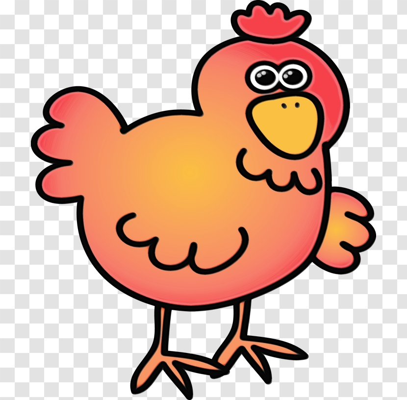 Cartoon Chicken Beak Bird Rooster Transparent PNG