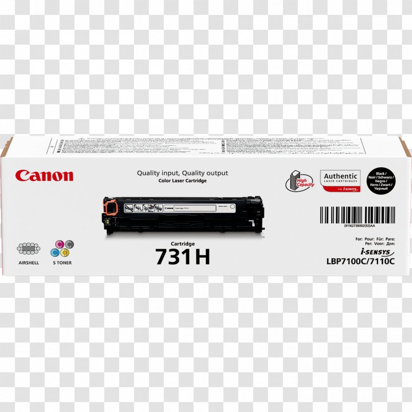 Canon Toner Cartridge Ink Printer - Electronics Accessory Transparent PNG