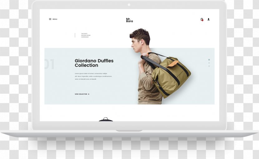 Backpack Web Design Interaction - User Experience Transparent PNG