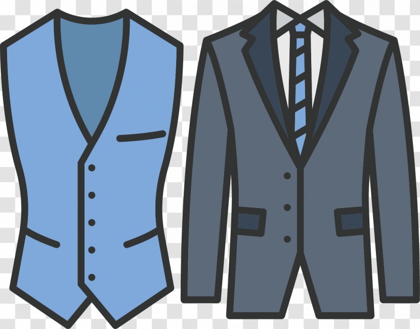 Clothing Blazer Suit Waistcoat - Sleeve - Vector Winter Clothes Transparent PNG