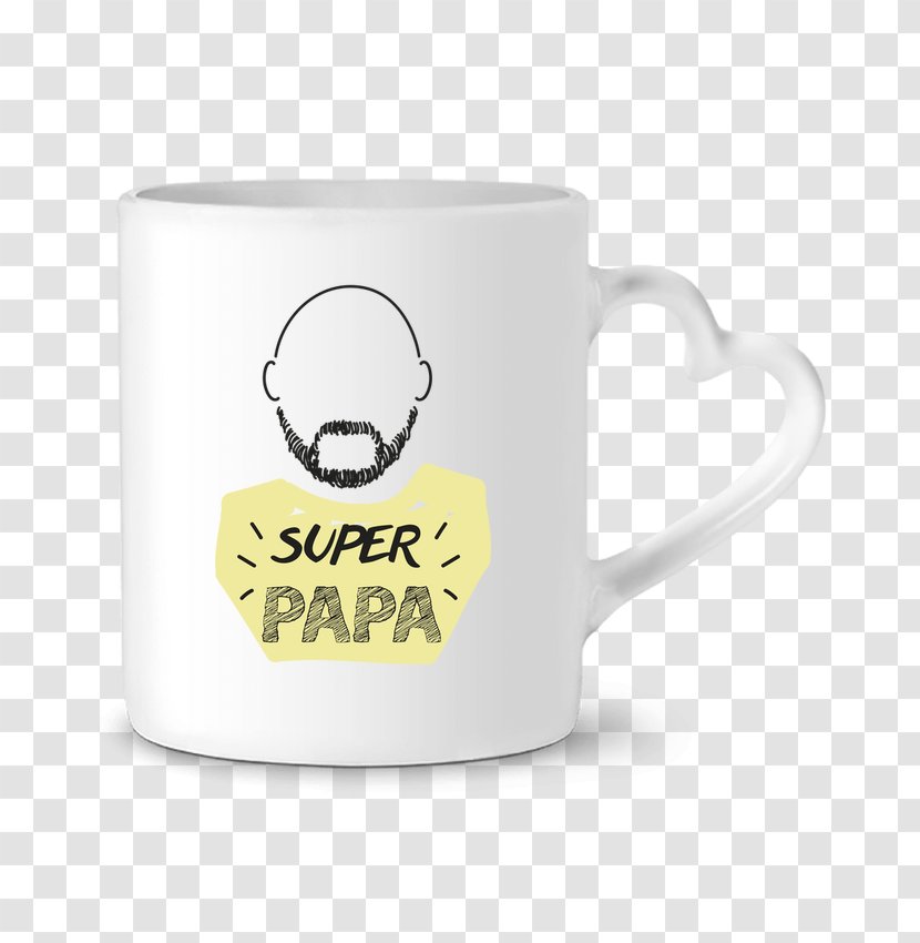 Coffee Cup Mug Teacup T-shirt - Brand - Super Papa Transparent PNG