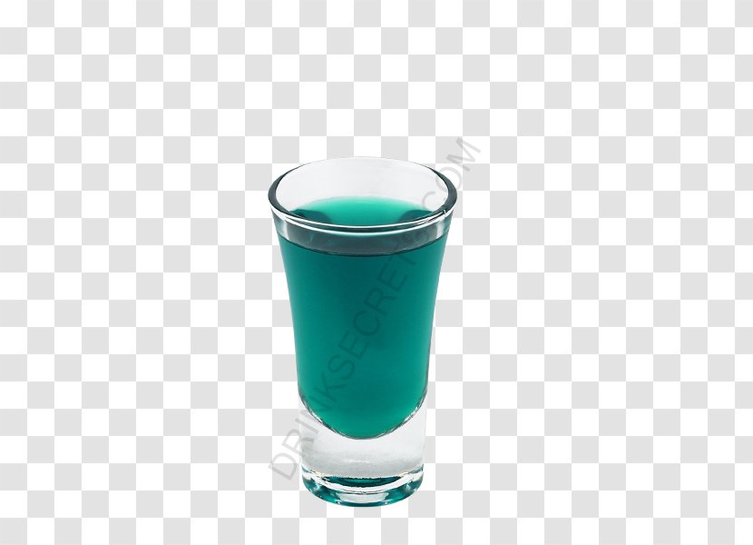 Blue Hawaii Highball Glass Turquoise Transparent PNG