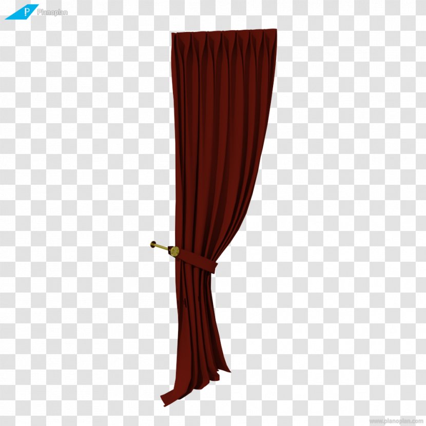 Curtain Maroon - Drape Rails Transparent PNG